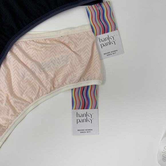 Hanky Panky Thong Panty Womens 2 Pack Size XL Assorted MoveCalm Hi Rise NWT - Picture 5 of 13
